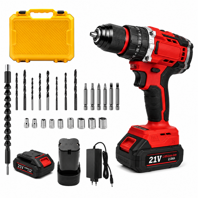 CORDLESS IMPACT DRILL GLOBAL GPG-BTD-44 – 21V BRUSHLESS HAMMER DRILL MACHINE