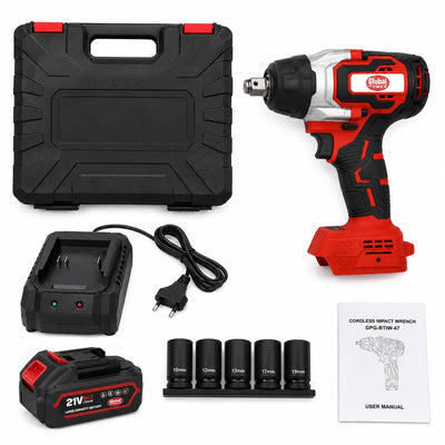 GLOBAL POWER 20V Cordless Impact Wrench 800N.m (GPG-BTIW-47) | 1/2