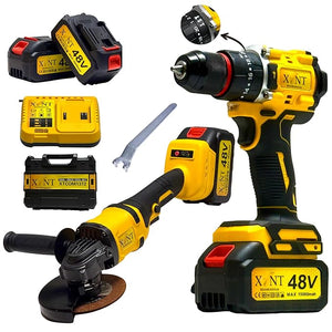 XLNT 48V Drill + Grinder Kit XTCOM1372