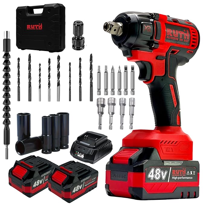 RUTH 4-in-1 Impact Wrench - RTCIWK 1