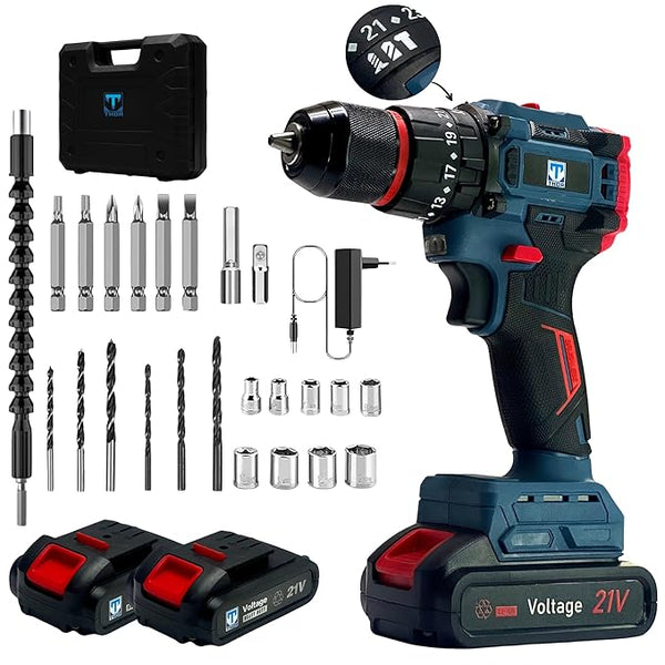 THOR 21V 3 - Mode Drill - Oxlent Power Tools