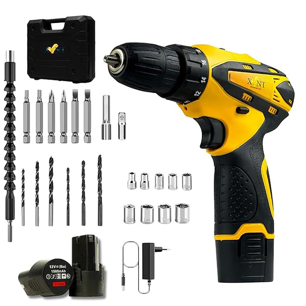 XLNT 12V Cordless Drill Kit - Oxlent Power Tools