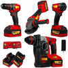 RUTH 4-in-1 Cordless Impact Wrench/Driver Drill - XTCOM1384